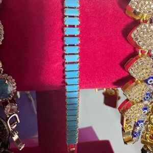 Elegant Gold and Turquoise Bracelet